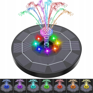 PLÁVAJÚCA SOLÁRNA ZÁHRADNÁ FONTÁNA, FAREBNÁ RGB, 16cm